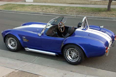 blue car