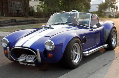 blue car