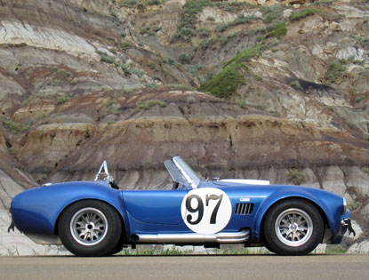 blue car