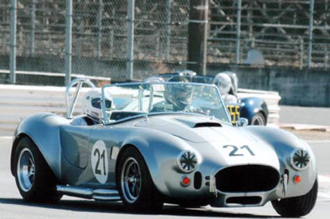 blue car