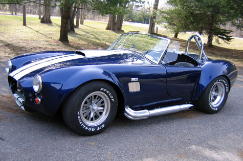 blue car