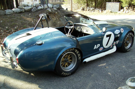 blue car